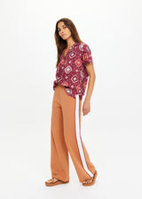 MARNIE WIDE LEG PANT - MELON