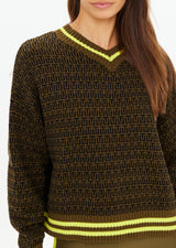 CASTILLA CLEMENTINE KNIT CREW - OLIVE