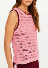 Bahia Koby Knitted Tank Top - Paradise Pink