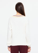 JOSETTE V NECK KNIT SWEATER