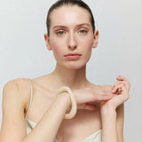 Big Loop Bangle latte marble