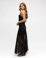 Koko Lace Maxi Dress - Black