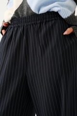 Jett Pant - Charcoal Pinstripe