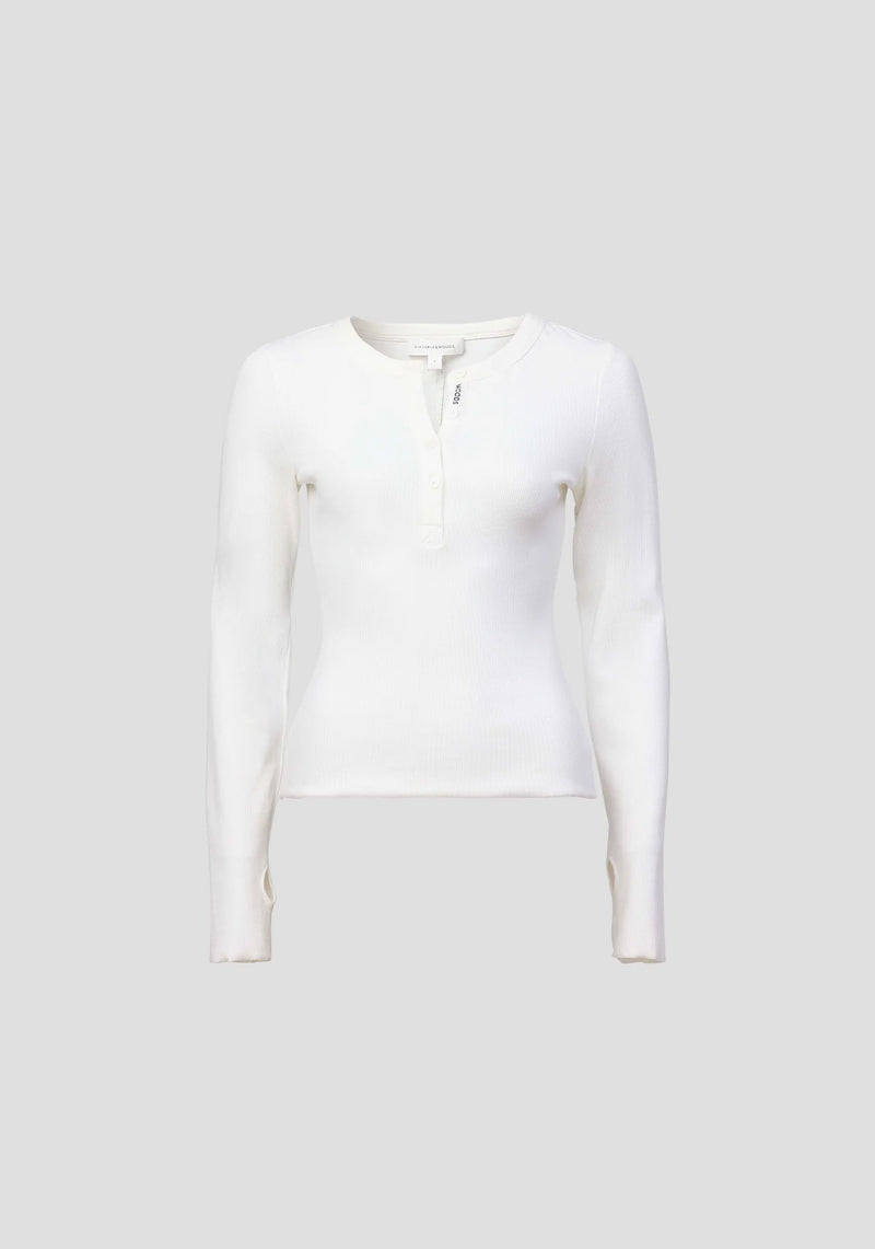 Clique Rib Henley - Ivory