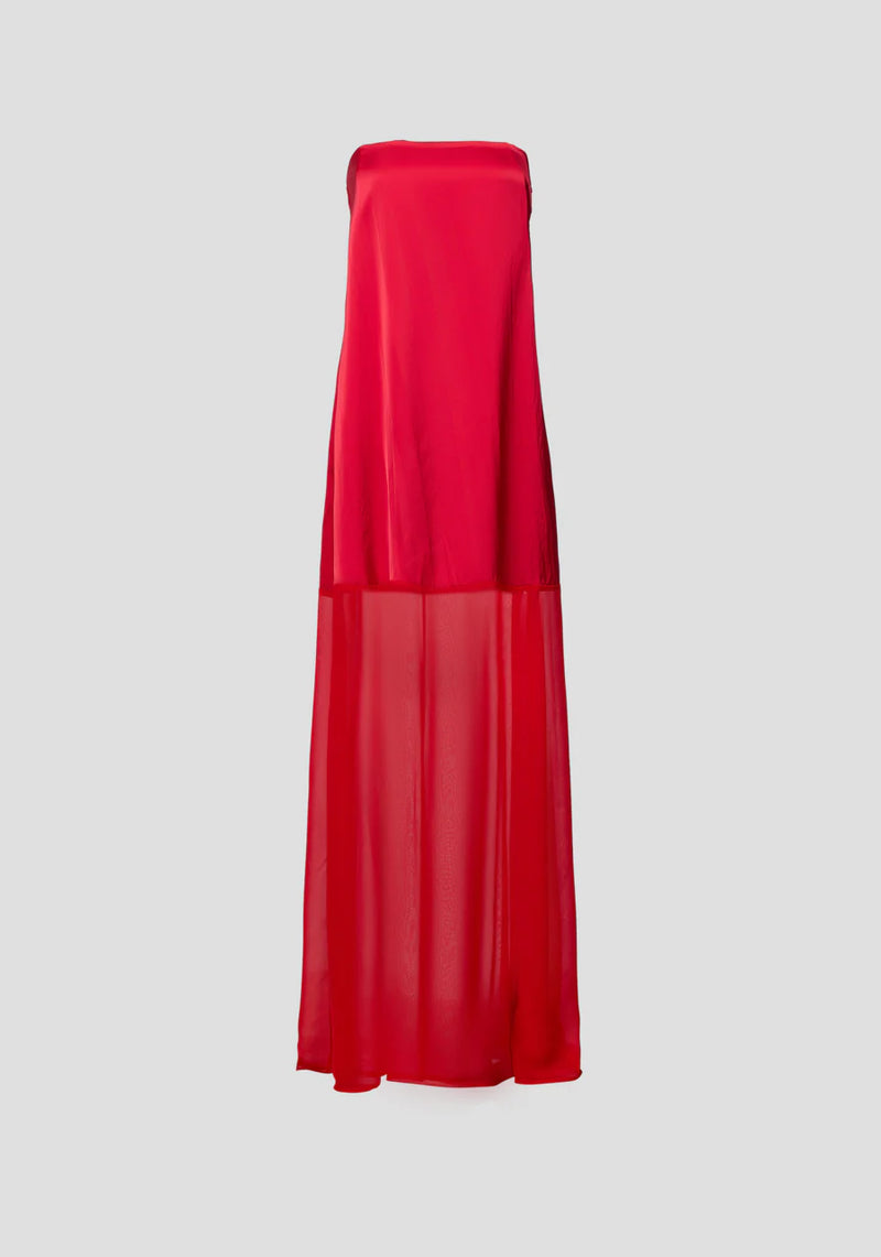 Loveday Dress - Sunset Red