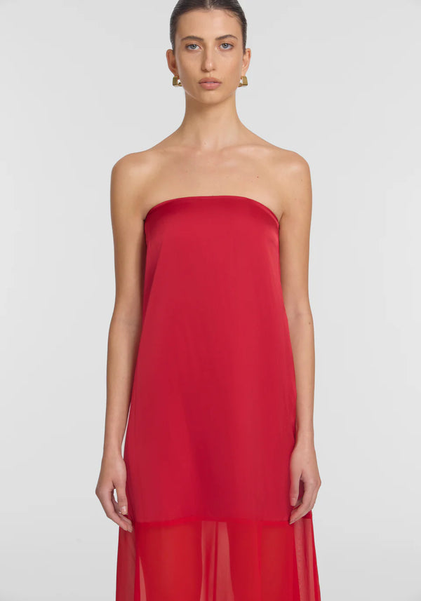 Loveday Dress - Sunset Red