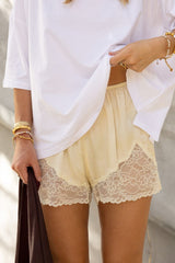 Amelie Lace Short - Lemon