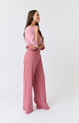 SOLANA TEE - DUSTY PINK