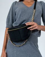 Zara Sling Bag - Black Pebble