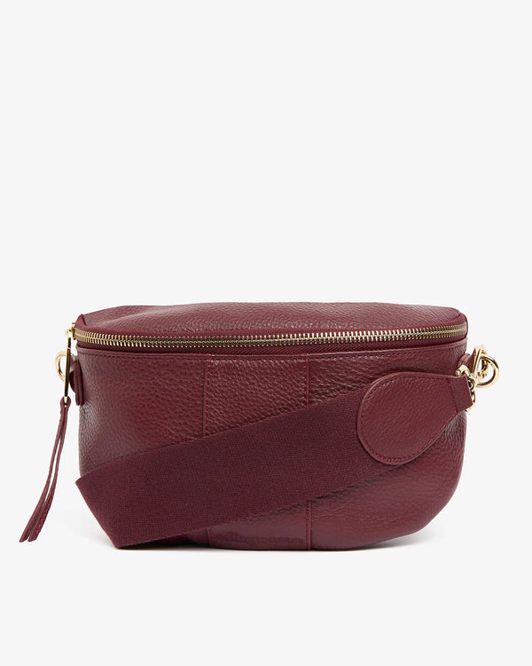 Zara Sling Bag - Burgundy Pebble