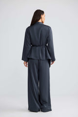 Kaleigh Wrap Top - Graphite