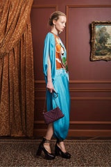 lenny embellished silk gown