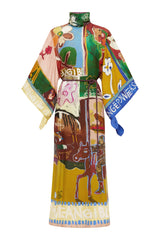 mlak silk midi dress