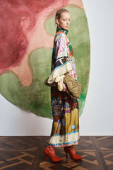 mlak silk midi dress