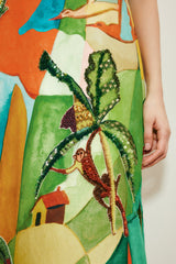 Mokshini Embellished Midi Dress