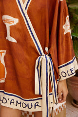 Soleil D'amour Wrap Mini Dress