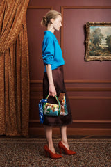 claudia azure knit polo