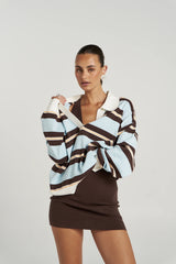 STRIPE LS POLO - APEROL STRIPE