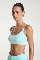 SPORTS CROP - AQUA