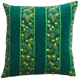 Agata Velvet Cushion - Verdant
