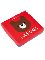 Rex London Baby Socks 4 Pairs - Bear