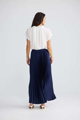 Alias Pleated Skirt - Navy