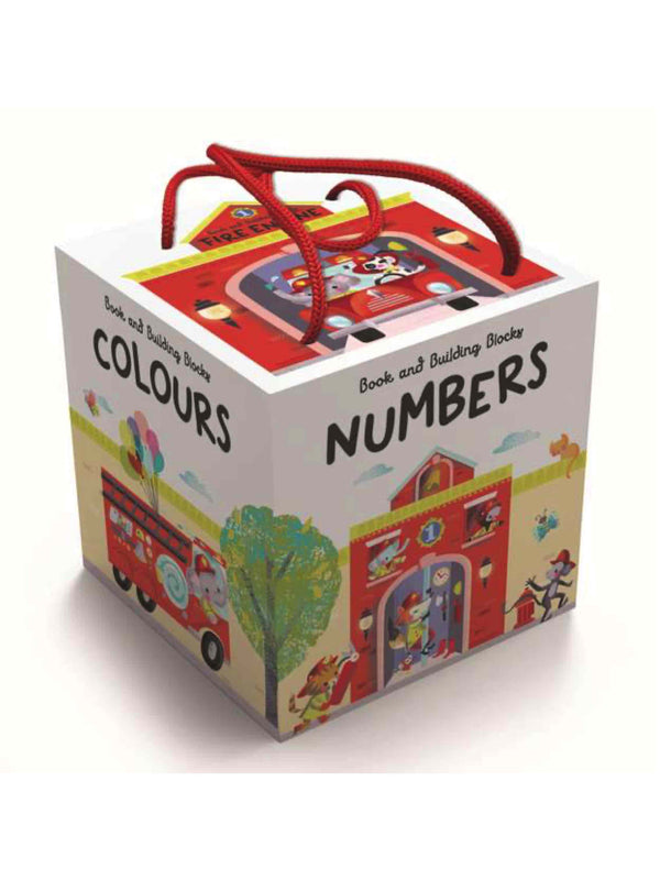 BOOK & BLOCKS TOWER: FIRE ENGINE