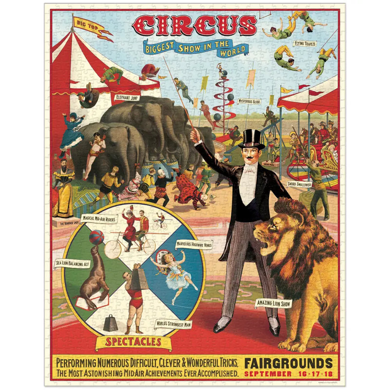Cavallini - 1000 Pc Puzzle Circus