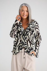 Harper Top - Zebra Print
