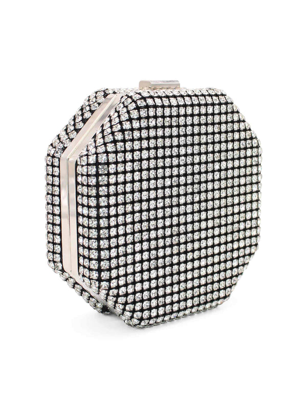 Zola Clutch in Silver