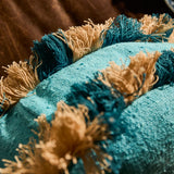 Reese Round Cushion - Turquoise