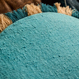 Reese Round Cushion - Turquoise