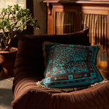 Odessa Reversible Cushion - Turquoise