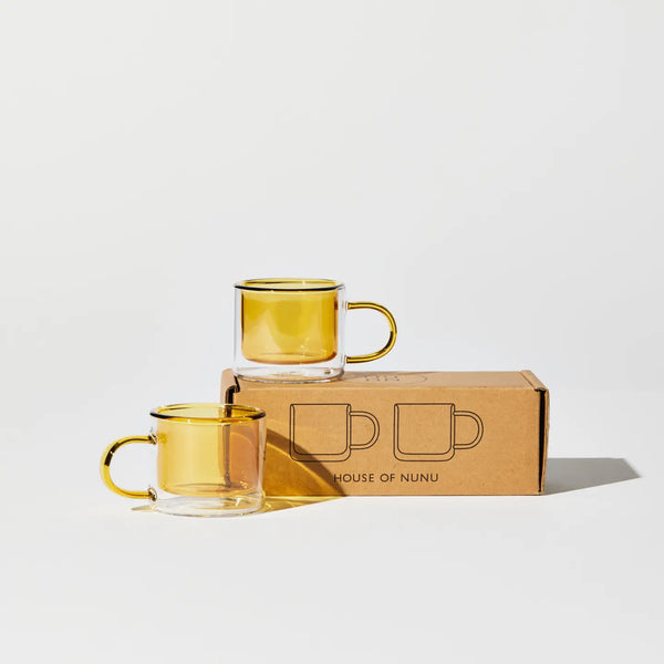 Shorty Espresso Cup Set in Yellow