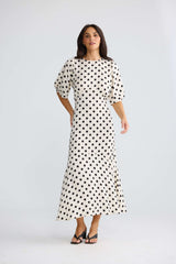 Jocelyn Dress - Ivory Spot
