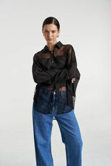 DUSK LS SHIRT-BLACK