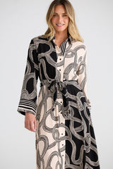 Lucy Dress - Ink Lines
