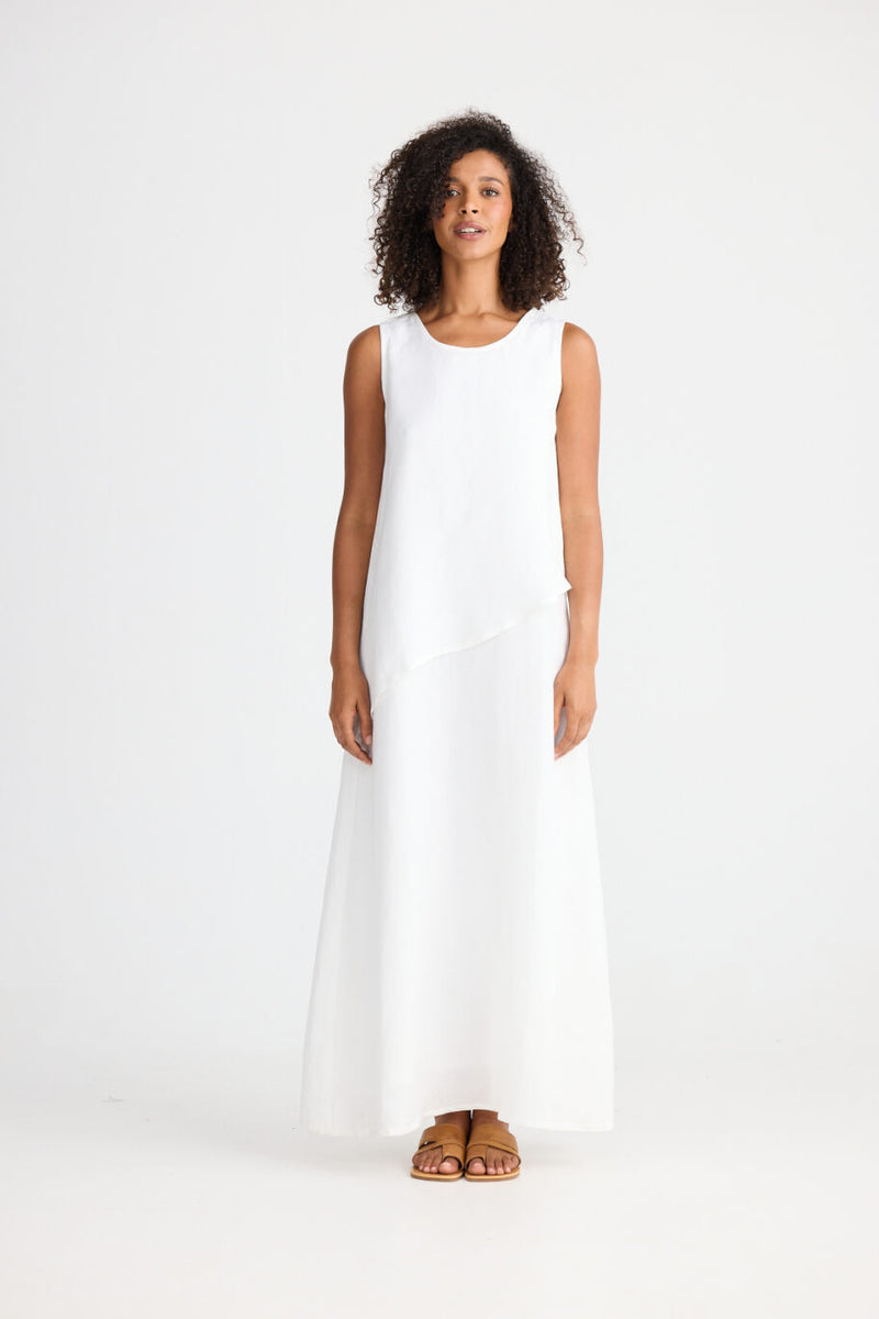 Grace Dress - White Linen