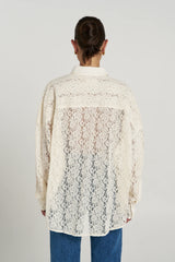FLEUR LS SHIRT - ECRU