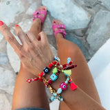Ocean Vibes Bandana Scarf Bracelet