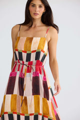 Elsbeth Maxi Dress - Painterly Geo