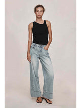 Border Jean - Faded Blue