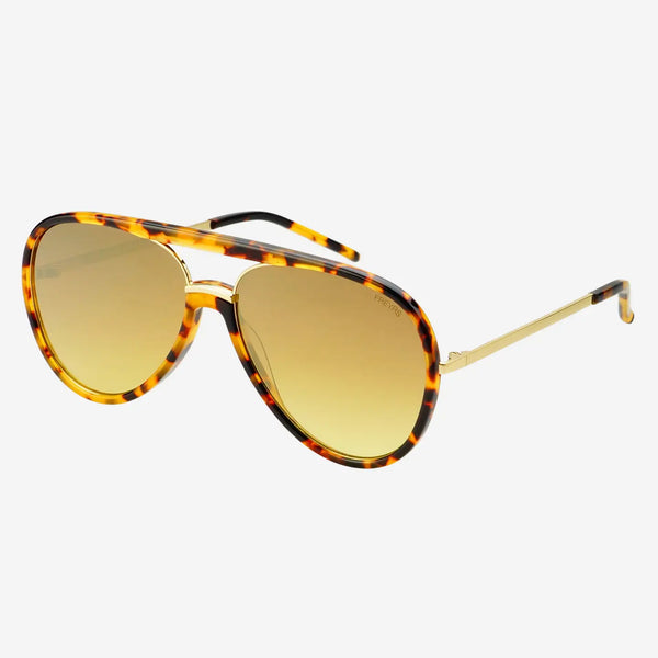 Shay Unisex Sunglasses - Tortoise / Gold Mirror