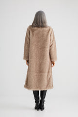 New York Coat - Taupe Fleck