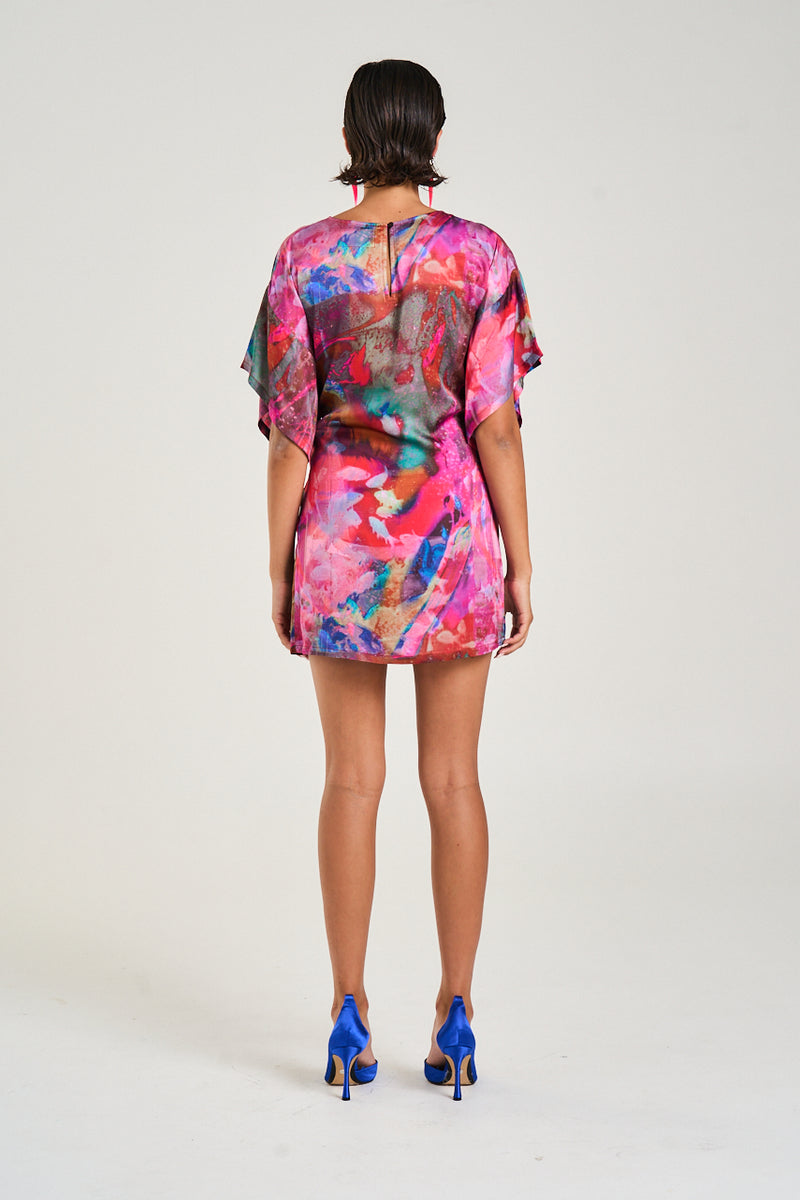 TIE FRONT DRESS - FISH TANK