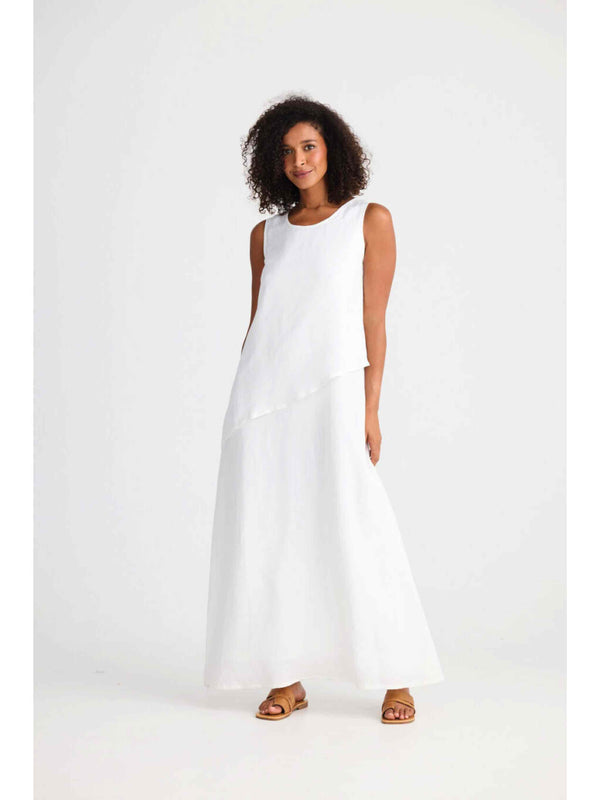 Grace Dress - White Linen