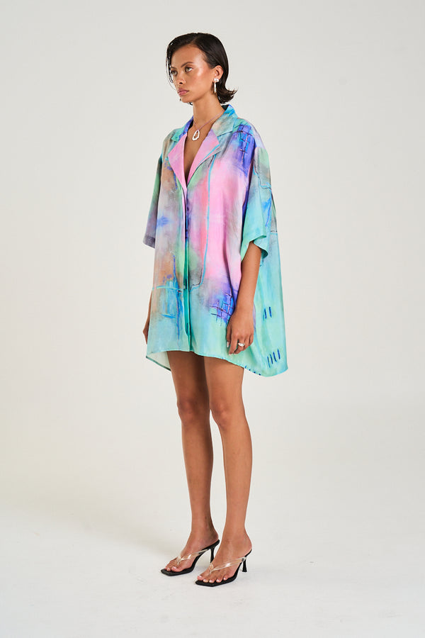 LUKA SHIRT DRESS - H2O