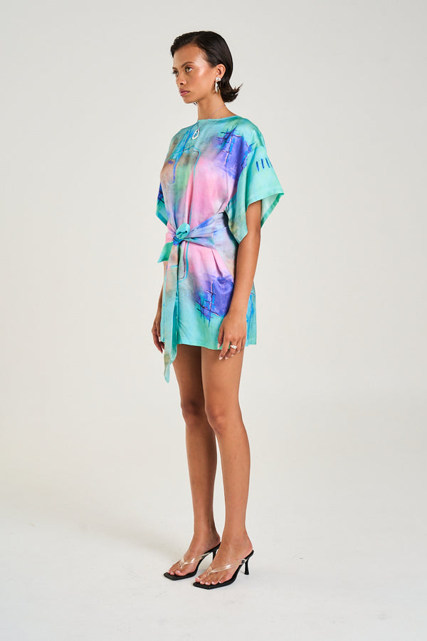 TIE FRONT DRESS - H2O