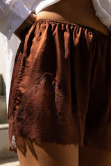 Amelie Lace Short - Choc