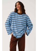HARLEY LONG SLEEVE – TRUFFLE / ICE STRIPE